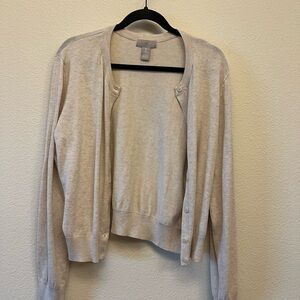 H&M Cream Colored Cardigan